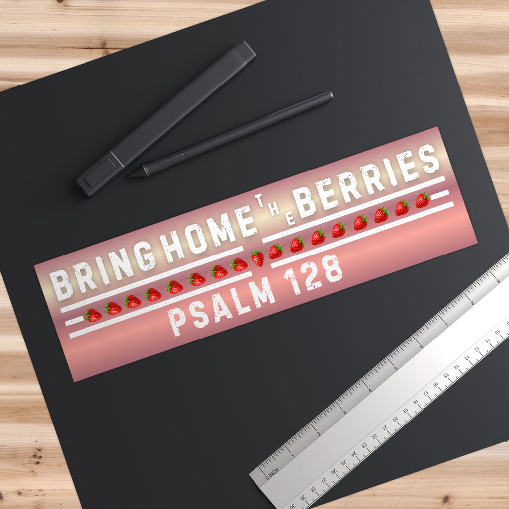 Bumper Sticker - BHtB PSLM 128 WHT w/ SB - ROSE GOLD