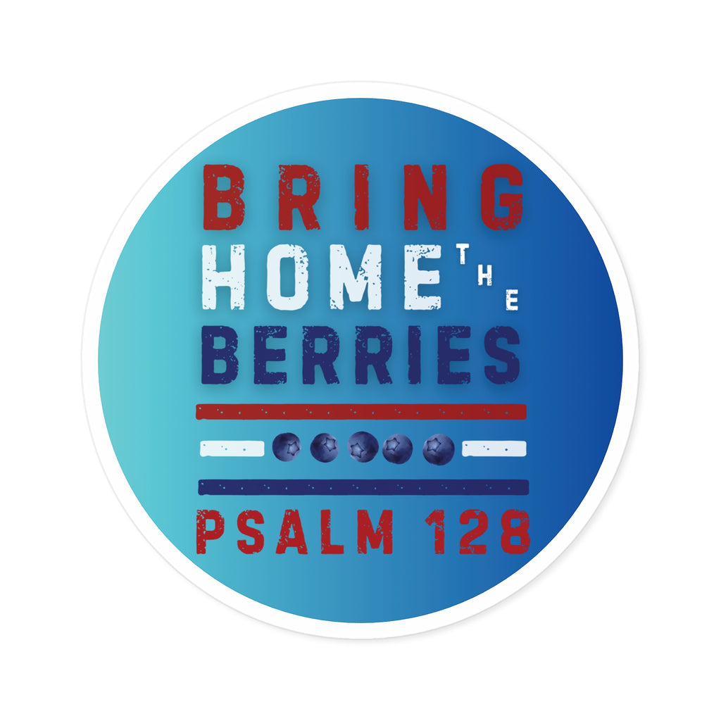 Round Sticker — BHtB PSLM 128 - RWB - FD BLUES