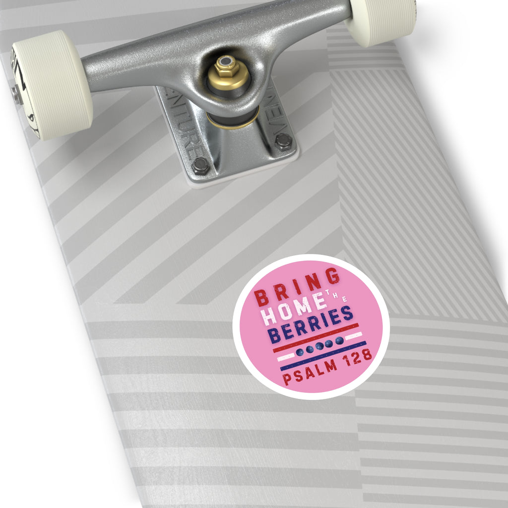 Round Sticker — BHtB PSLM 128 - RWB - PNK