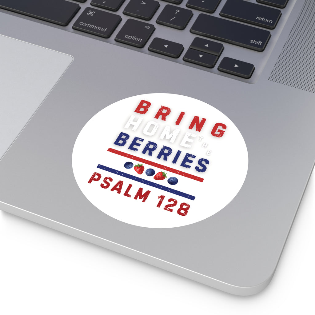 Round Sticker — BHtB PSLM 128 - RWB S&B - WHT