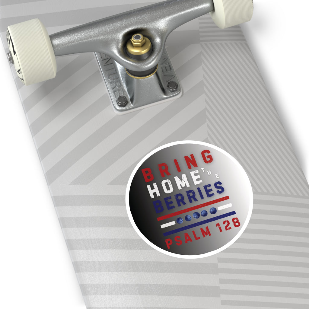 Round Sticker — BHtB PSLM 128 - RWB - FD BLK WHT