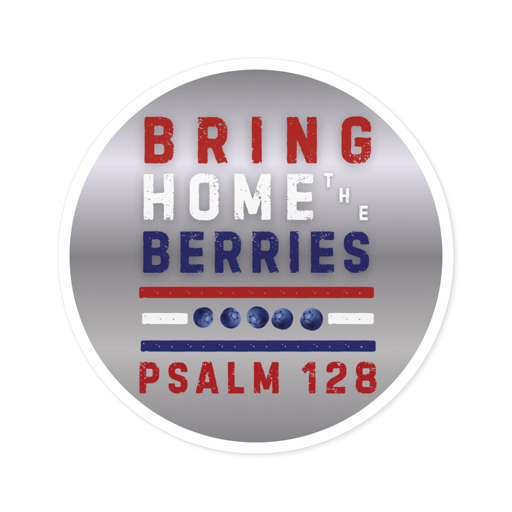 Round Sticker — BHtB PSLM 128 - RWB - SLVR