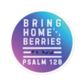 Round Sticker — BHtB PSLM 128 - WHT - FADE PNK BLU
