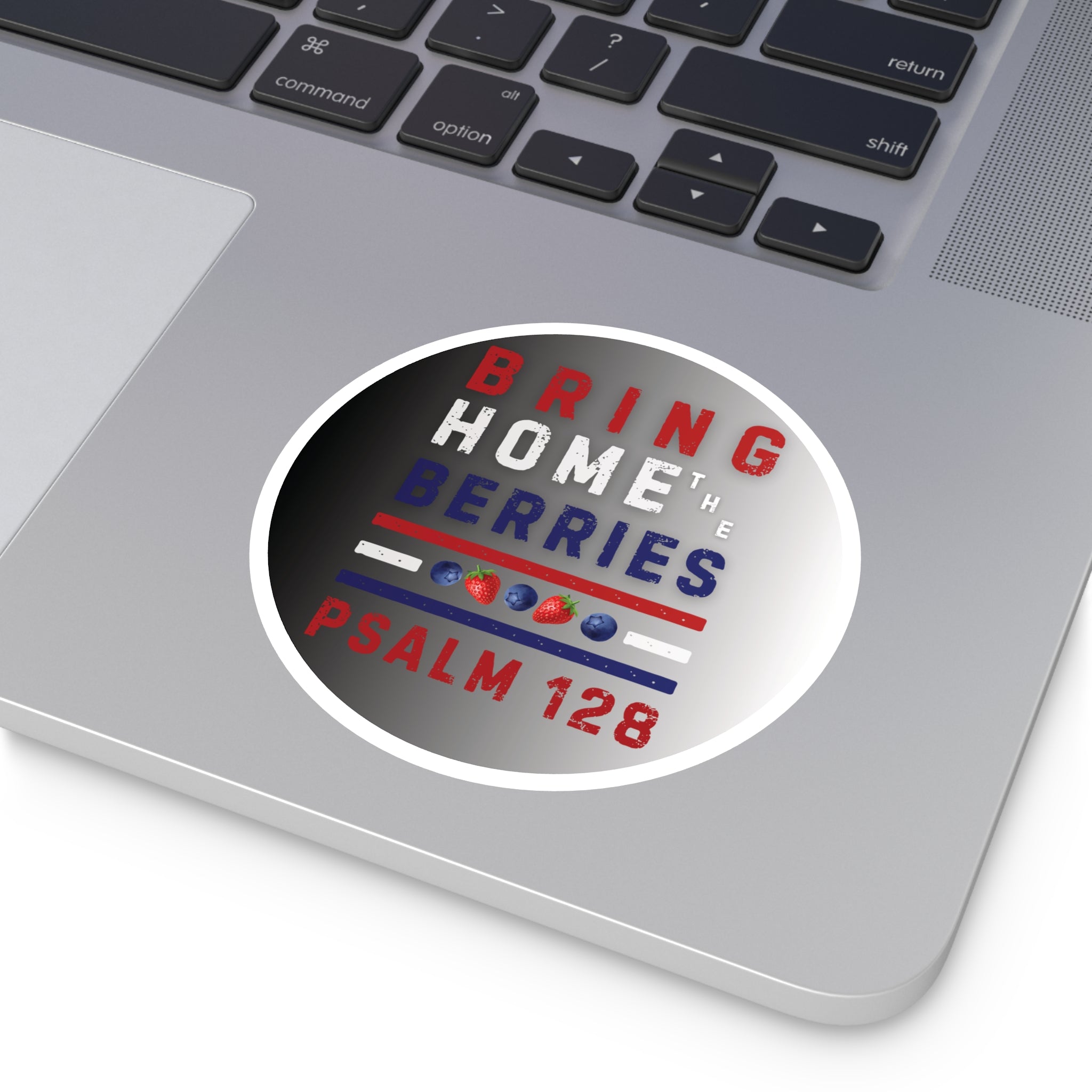 Round Sticker — BHtB PSLM 128 - RWB S&B - FD BLK WHT