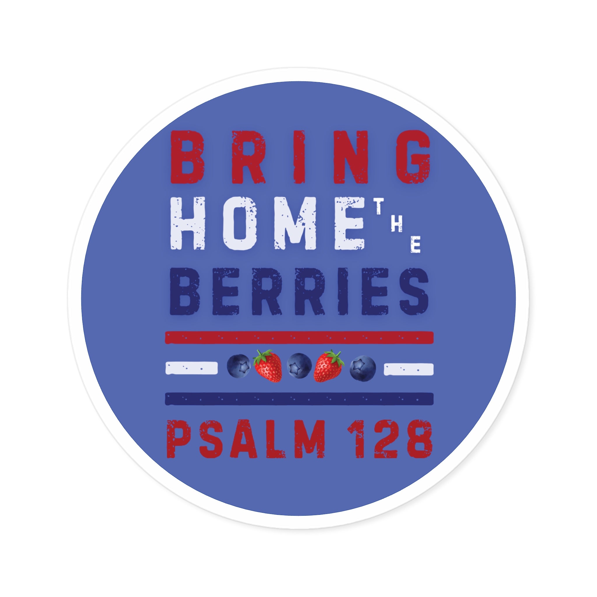 Round Sticker — BHtB PSLM 128 - RWB S&B - BLU