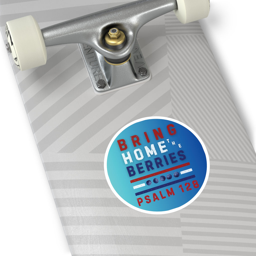 Round Sticker — BHtB PSLM 128 - RWB - FD BLUES