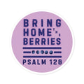 Round Sticker — BHtB PSLM 128 - BLU - LT PRPL