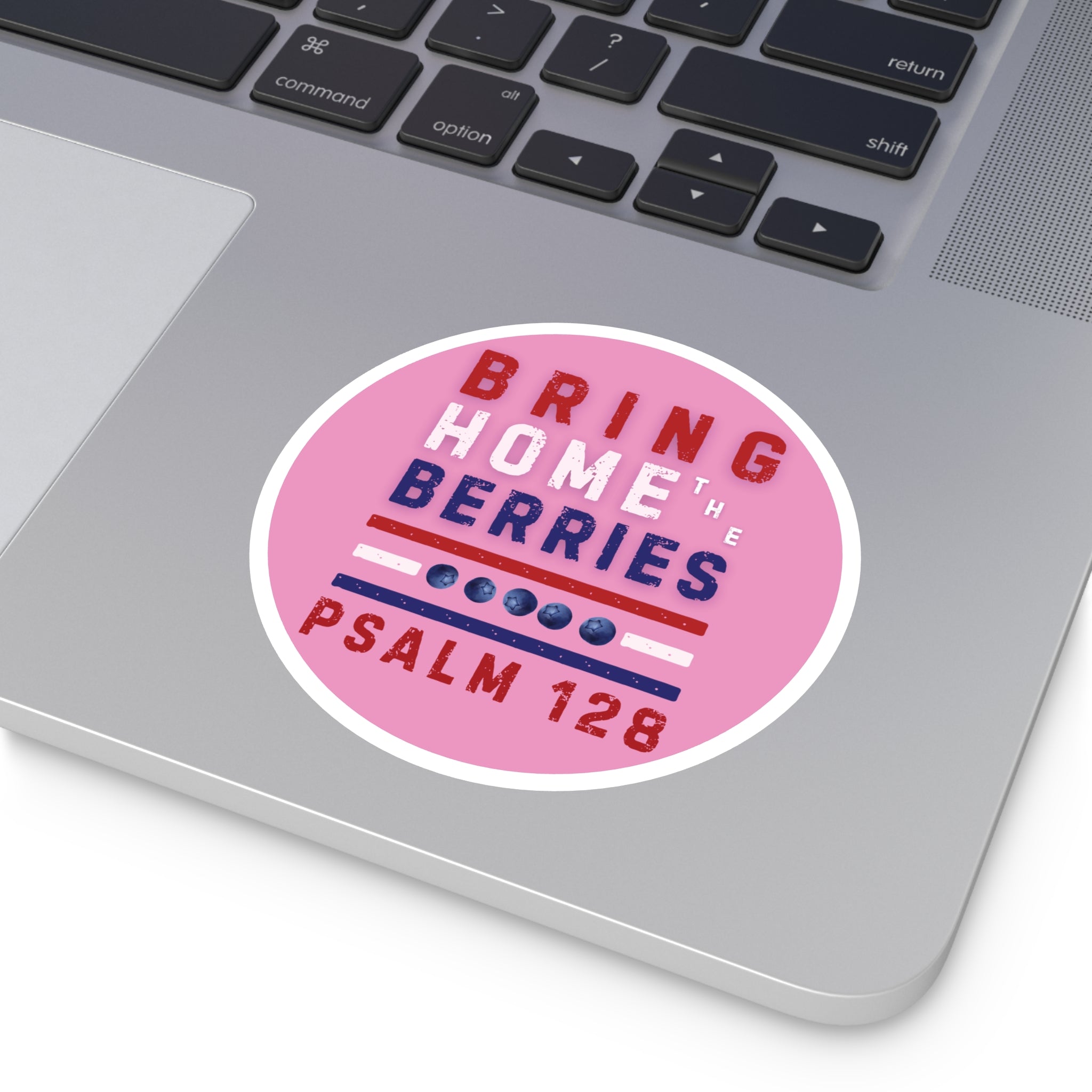 Round Sticker — BHtB PSLM 128 - RWB - PNK