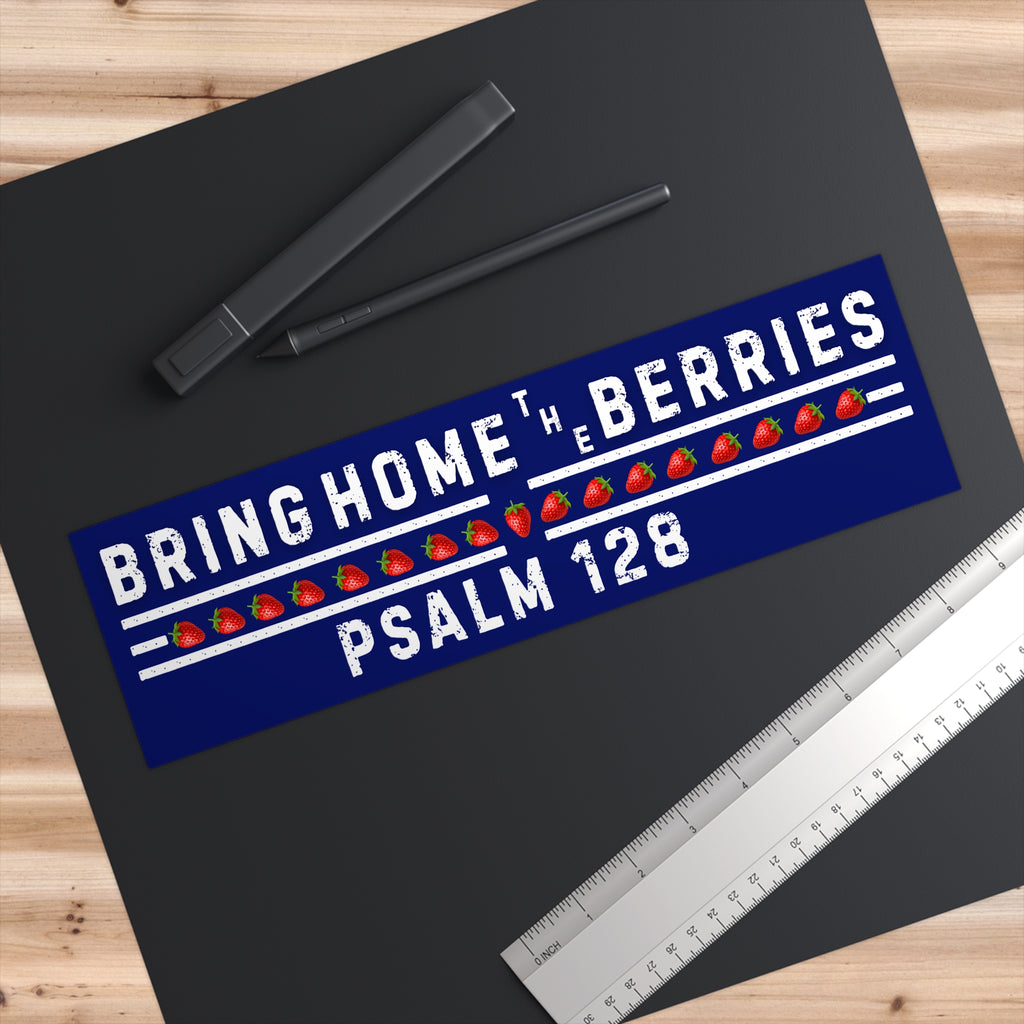 Bumper Sticker - BHtB PSLM 128 WHT w/ SB - DK BLU