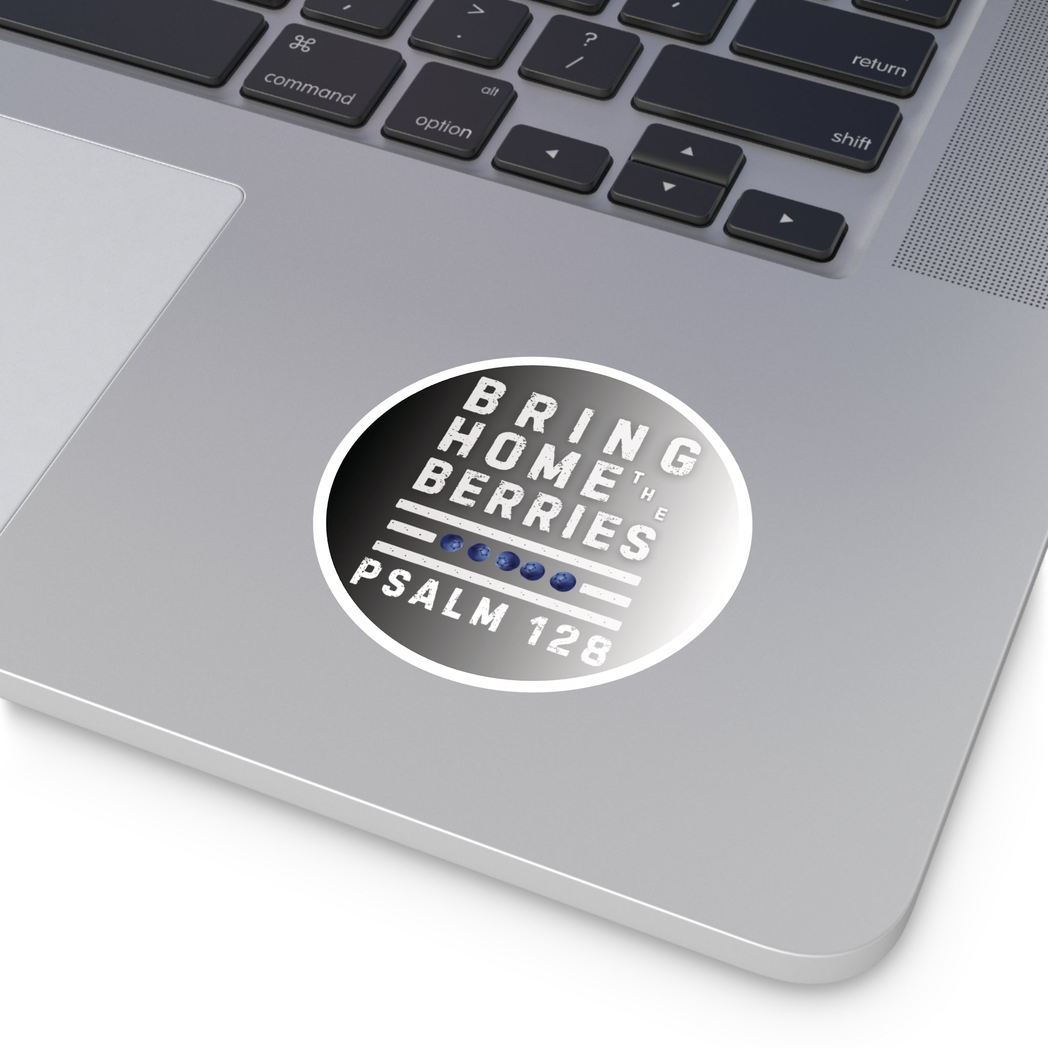 Round Sticker — BHtB PSLM 128 - WHT - FADE BLCK WHT