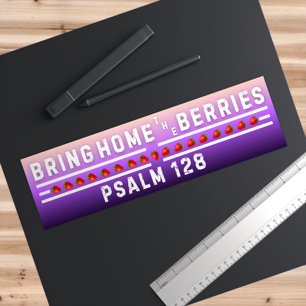 Bumper Sticker - BHtB PSLM 128 WHT w/ SB - PNK PRPL FADE