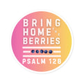 Round Sticker — BHtB PSLM 128 - WHT - FADE PNK YLLW