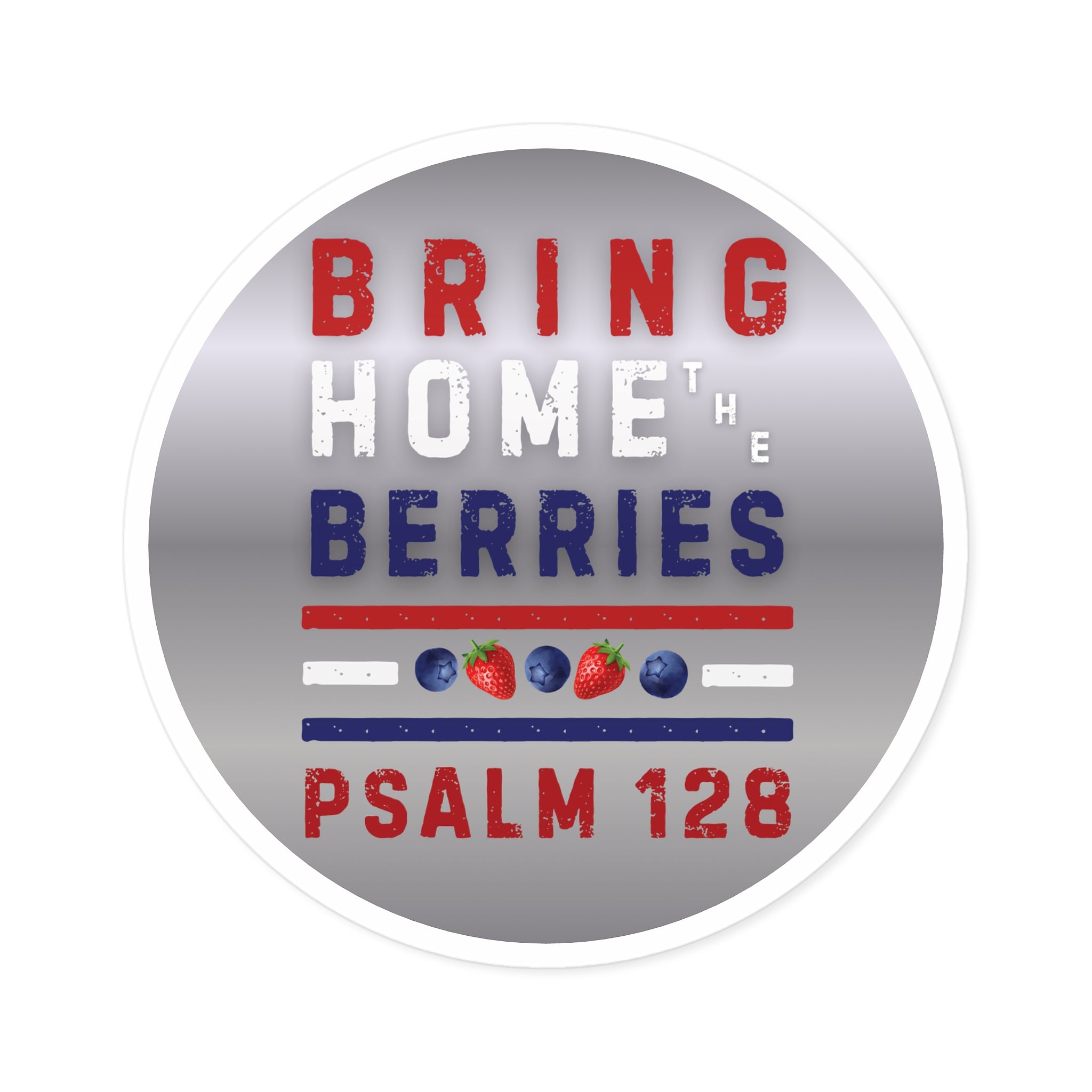 Round Sticker — BHtB PSLM 128 - RWB S&B - SLVR