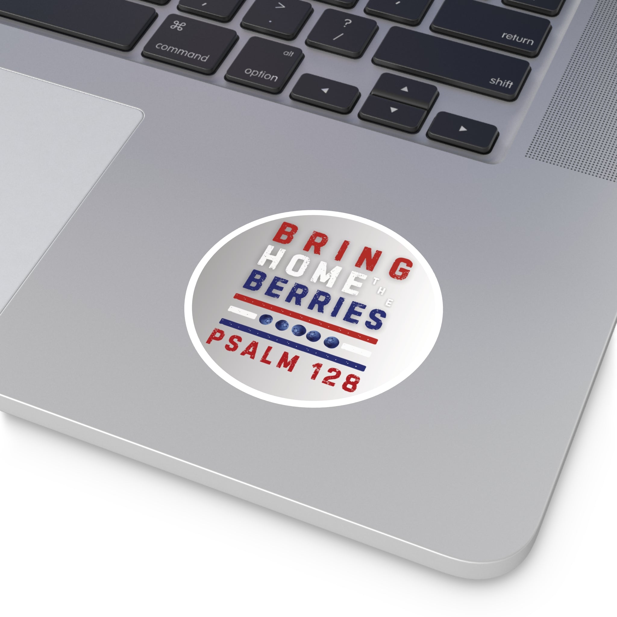 Round Sticker — BHtB PSLM 128 - RWB - FD GRAY WHT
