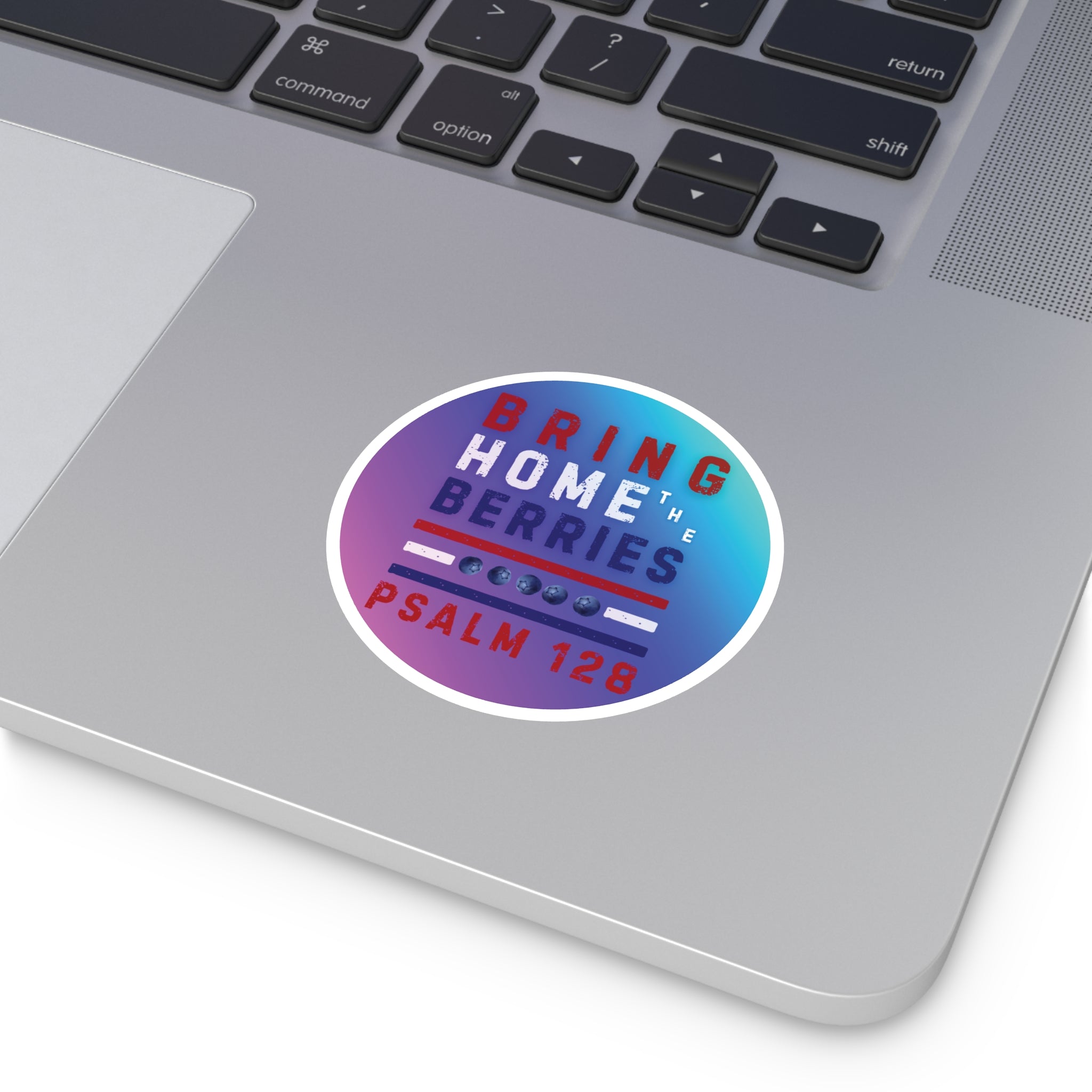 Round Sticker — BHtB PSLM 128 - RWB - FD PNK BLU