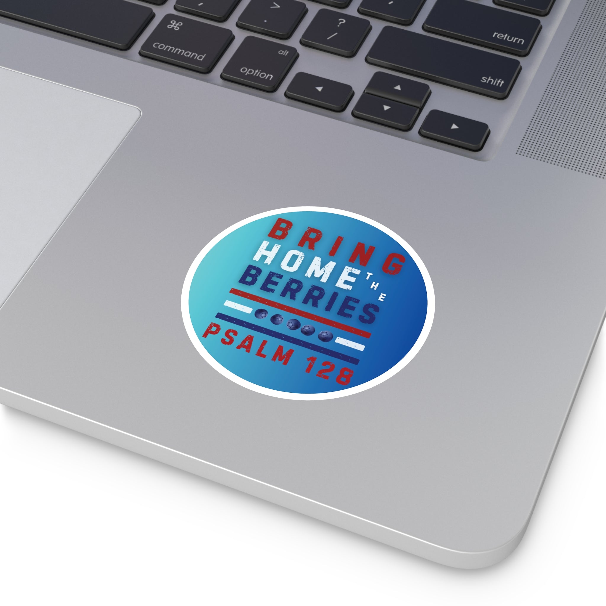 Round Sticker — BHtB PSLM 128 - RWB - FD BLUES