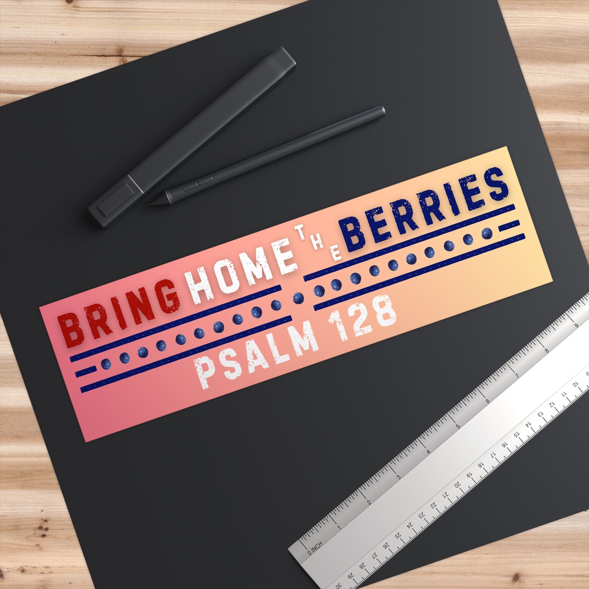 Bumper Sticker - BHtB PSLM 128 RWB w/ BB - PCH FADE