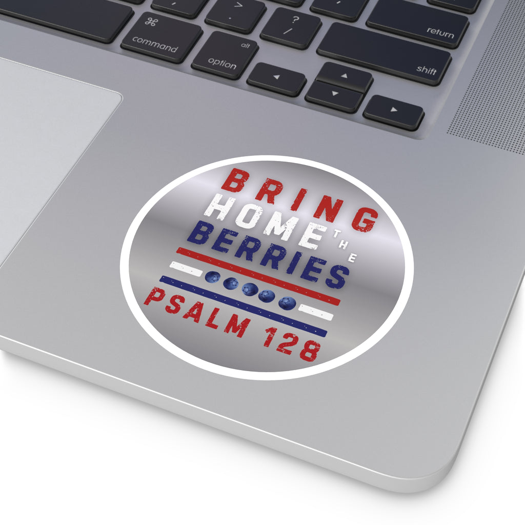 Round Sticker — BHtB PSLM 128 - RWB - SLVR