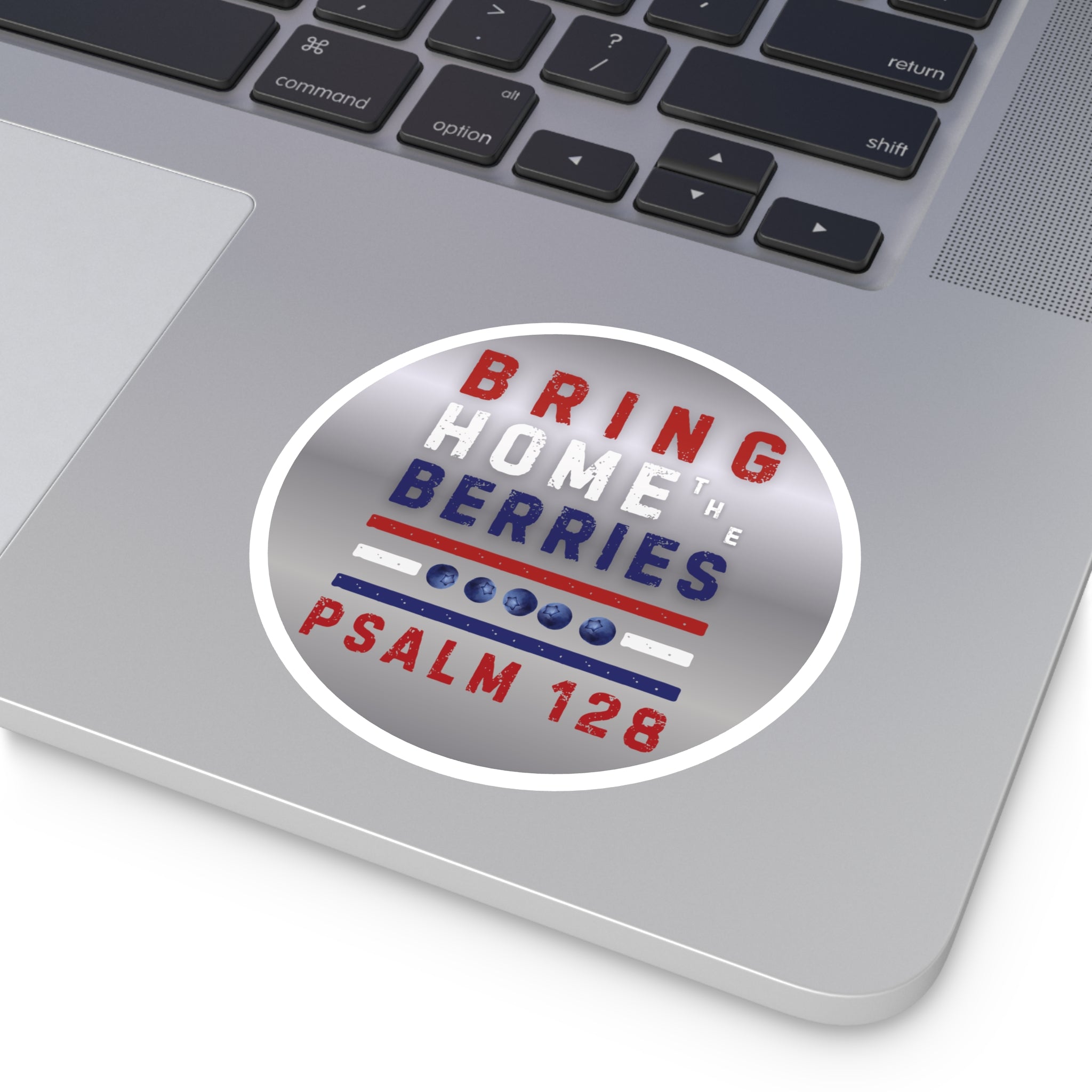 Round Sticker — BHtB PSLM 128 - RWB - SLVR