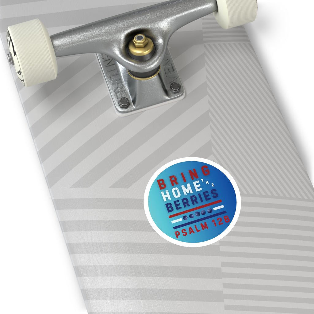 Round Sticker — BHtB PSLM 128 - RWB - FD BLUES