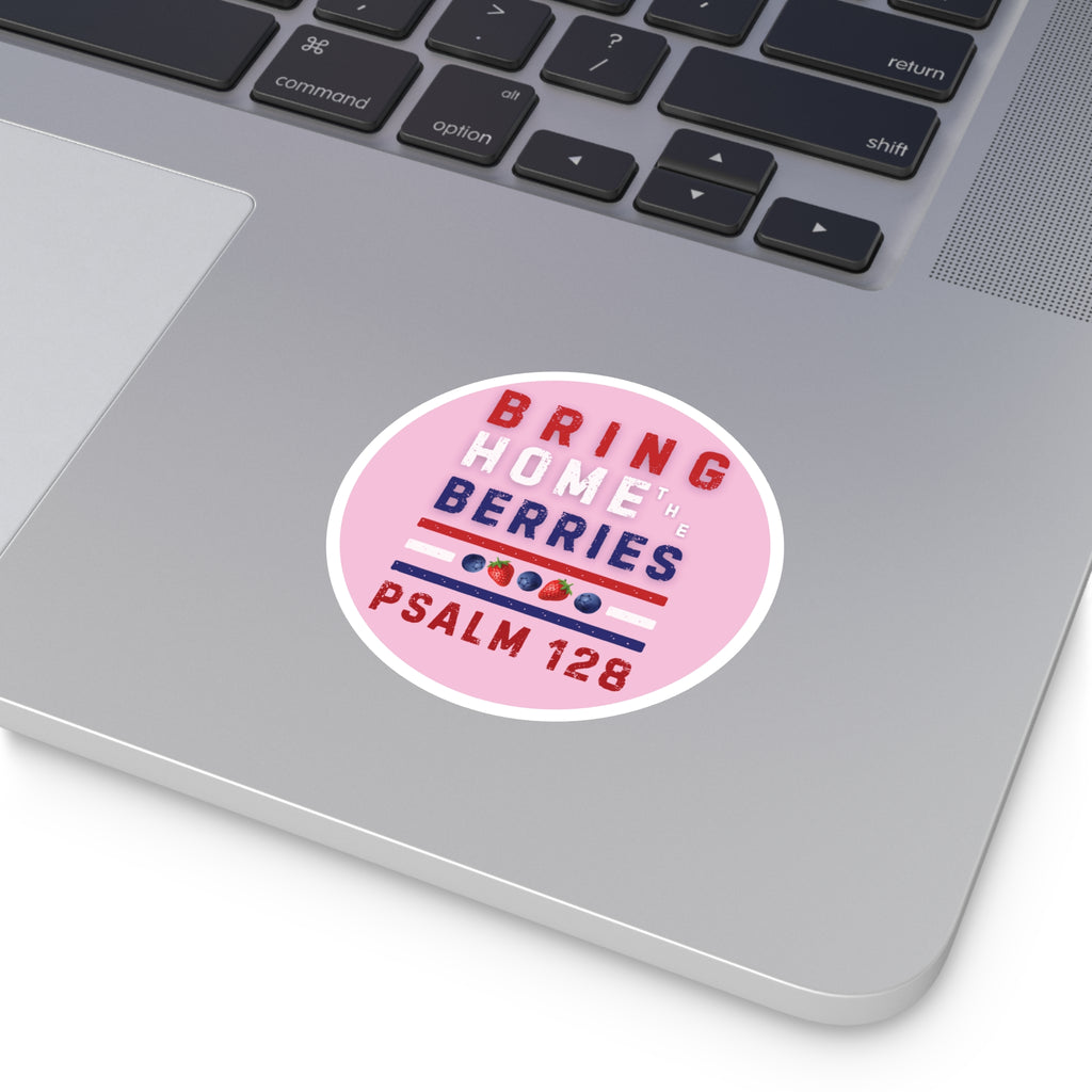 Round Sticker — BHtB PSLM 128 - RWB S&B - PNK