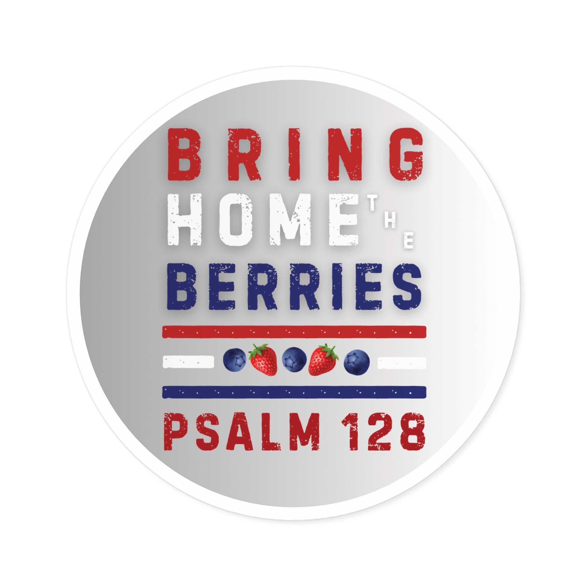 Round Sticker — BHtB PSLM 128 - RWB S&B - FD GR WHT