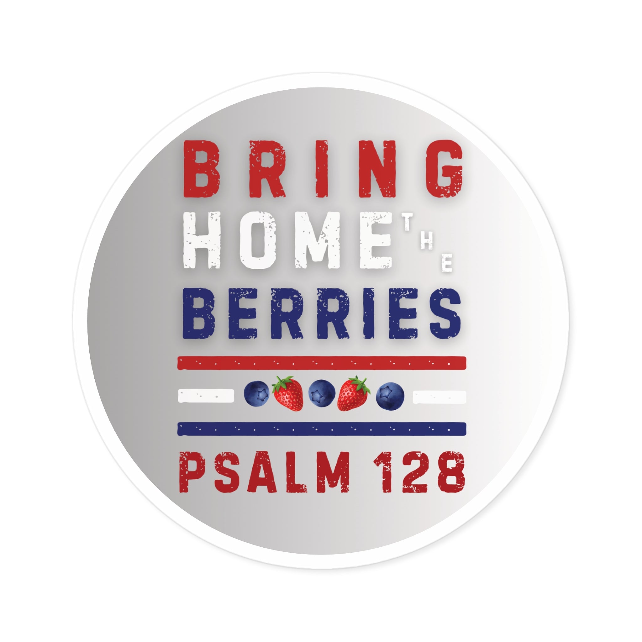 Round Sticker — BHtB PSLM 128 - RWB S&B - FD GR WHT