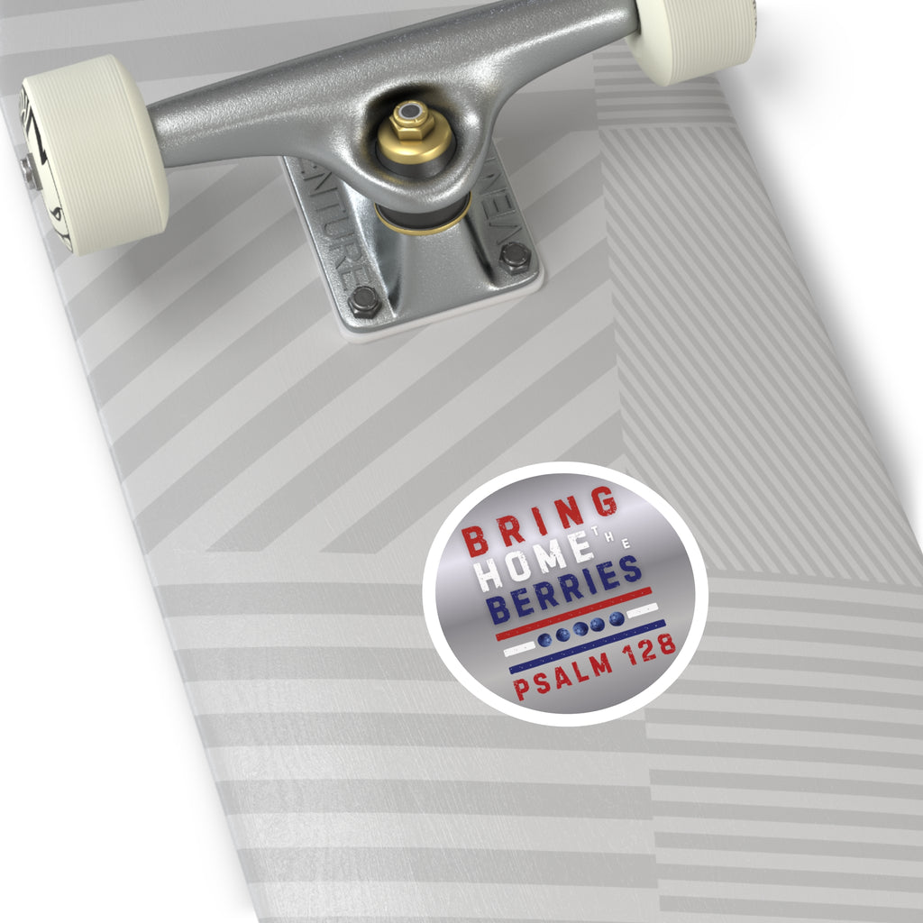 Round Sticker — BHtB PSLM 128 - RWB - SLVR