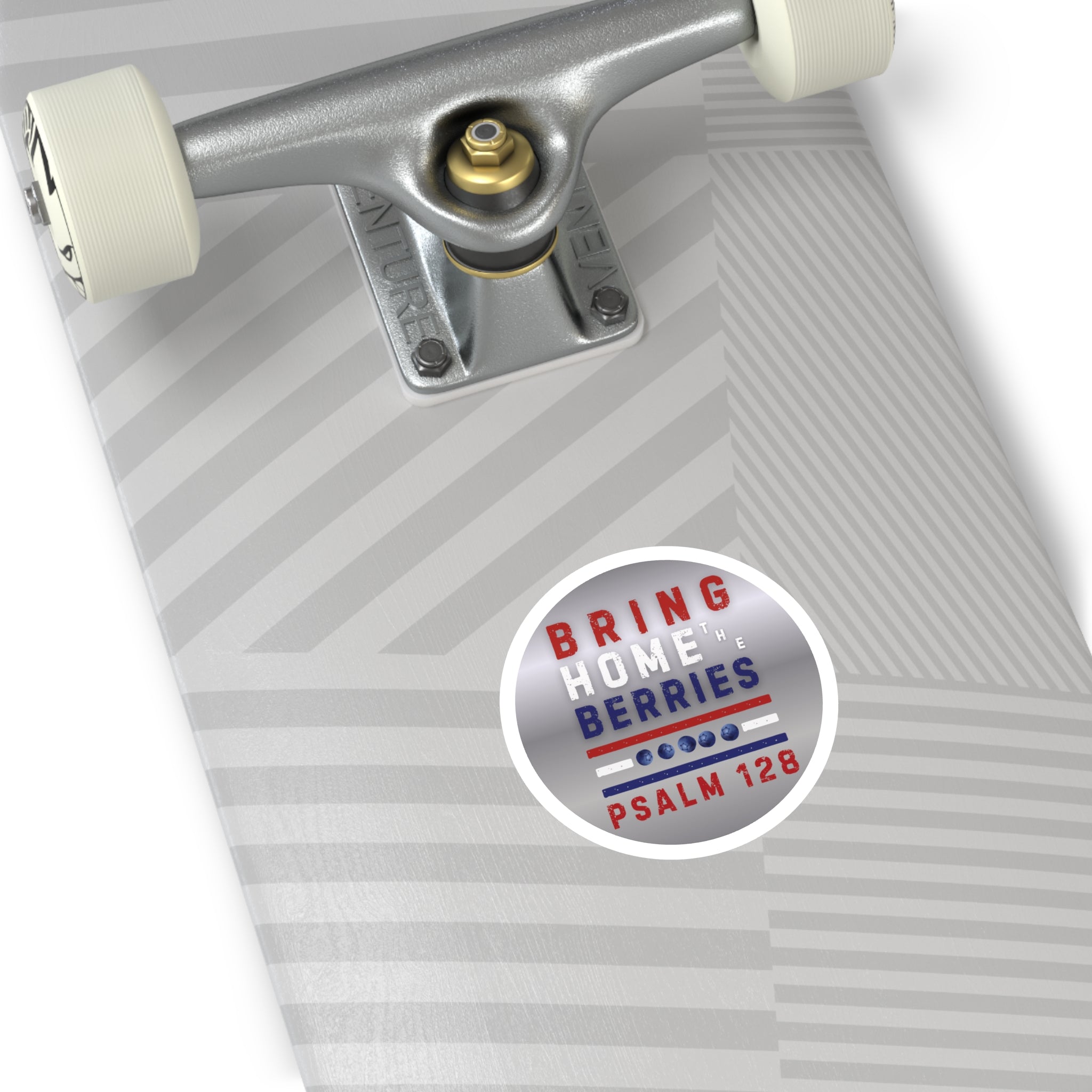Round Sticker — BHtB PSLM 128 - RWB - SLVR