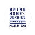 Round Sticker — BHtB PSLM 128 - BLU - WHT