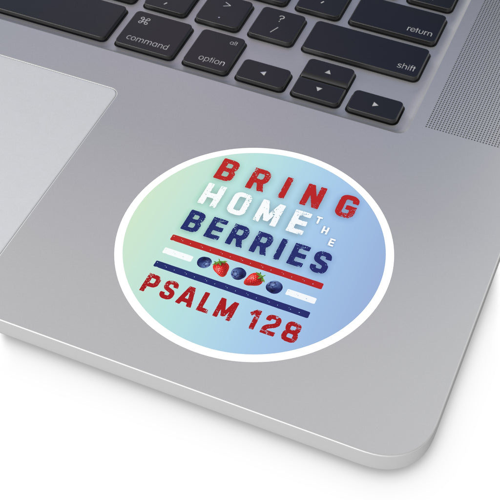 Round Sticker — BHtB PSLM 128 - RWB S&B - FD GR GRN BLU