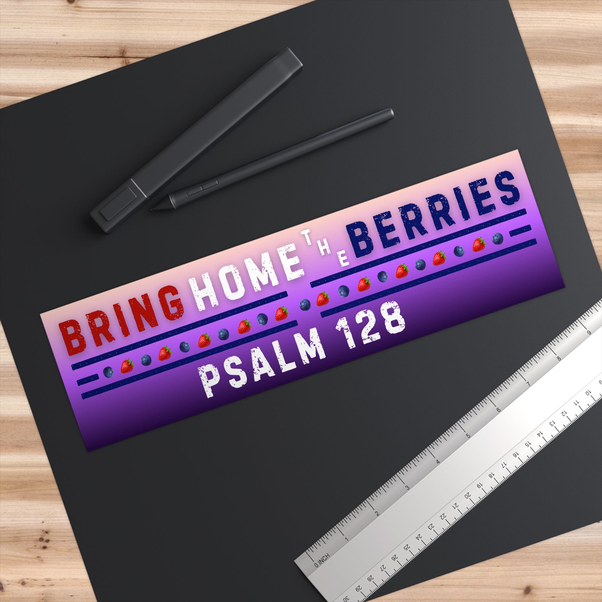 Bumper Sticker - BHtB PSLM 128 RWB - PNK PRPL FADE