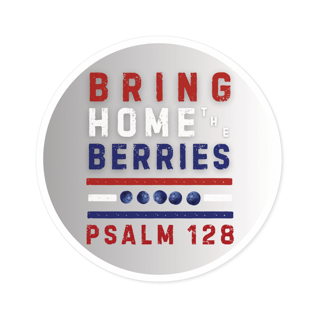Round Sticker — BHtB PSLM 128 - RWB - FD GRAY WHT