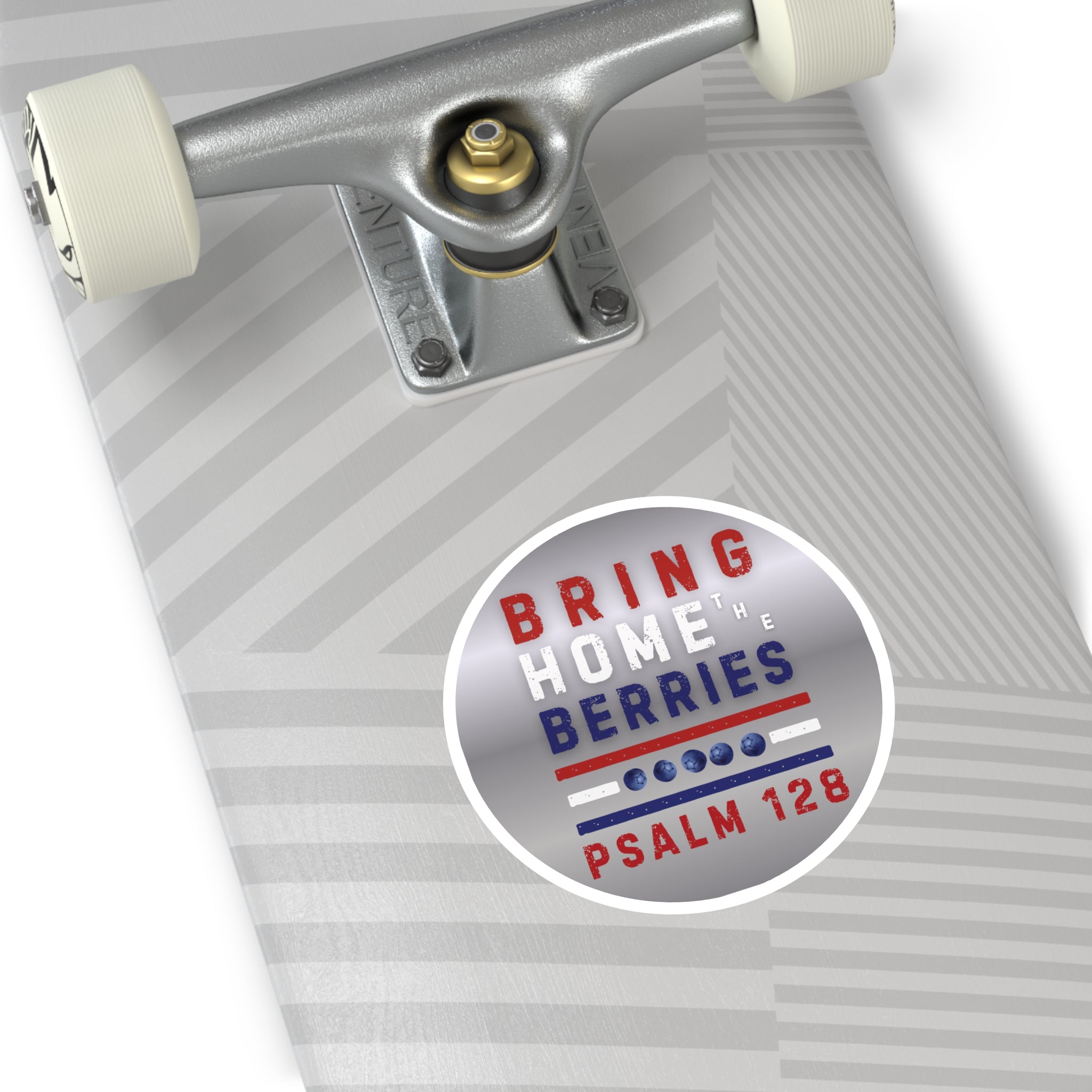 Round Sticker — BHtB PSLM 128 - RWB - SLVR