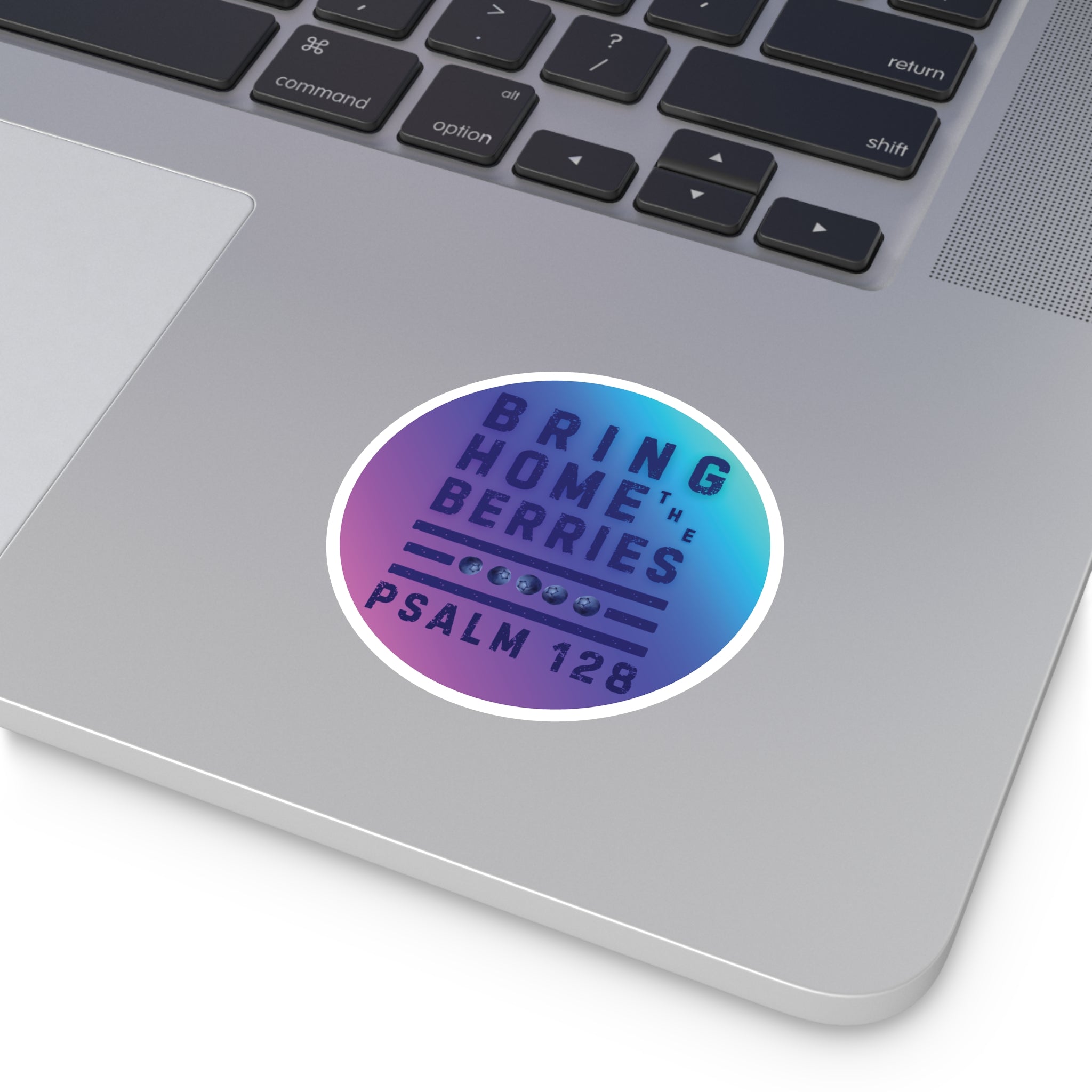Round Sticker — BHtB PSLM 128 - BLU - FADE PNK BLU