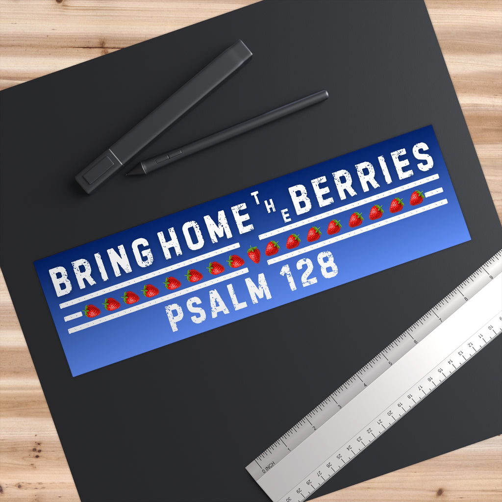 Bumper Sticker - BHtB PSLM 128 WHT w/ SB - BLU FADE