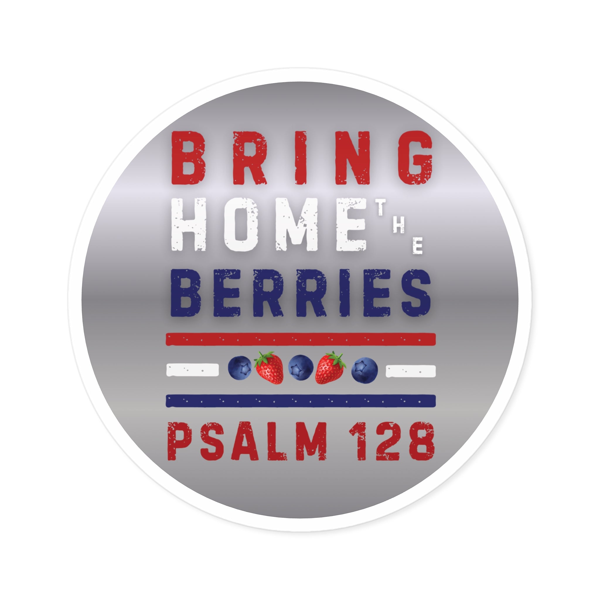 Round Sticker — BHtB PSLM 128 - RWB S&B - SLVR
