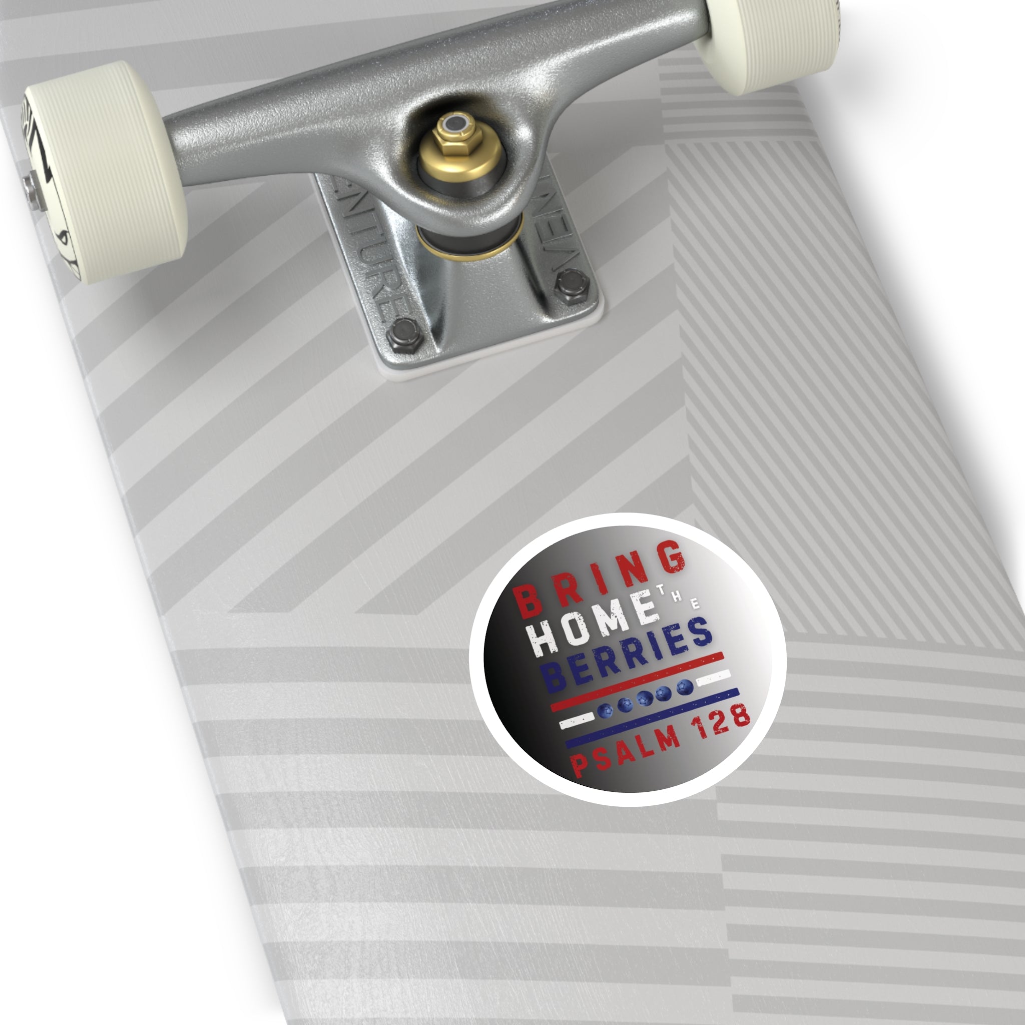 Round Sticker — BHtB PSLM 128 - RWB - FD BLK WHT