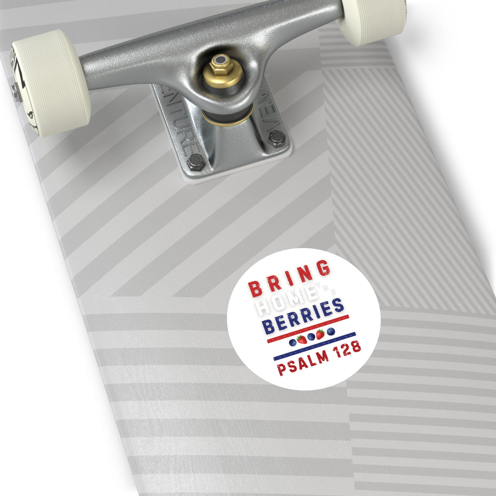 Round Sticker — BHtB PSLM 128 - RWB S&B - WHT