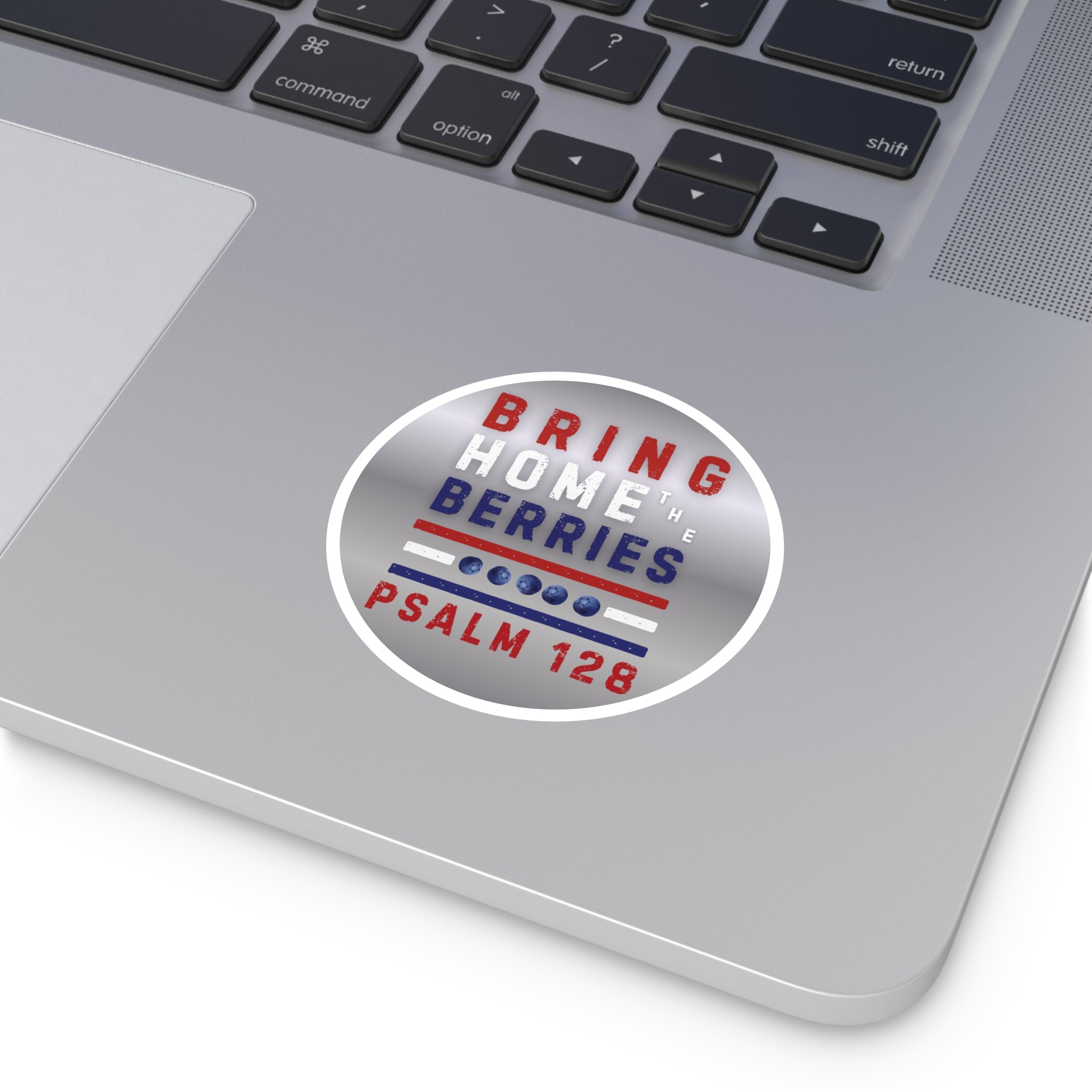Round Sticker — BHtB PSLM 128 - RWB - SLVR
