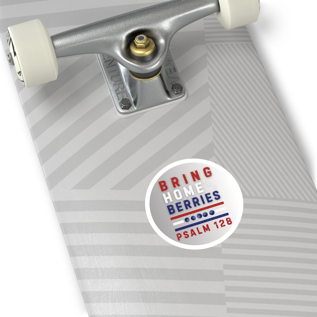 Round Sticker — BHtB PSLM 128 - RWB - FD GRAY WHT