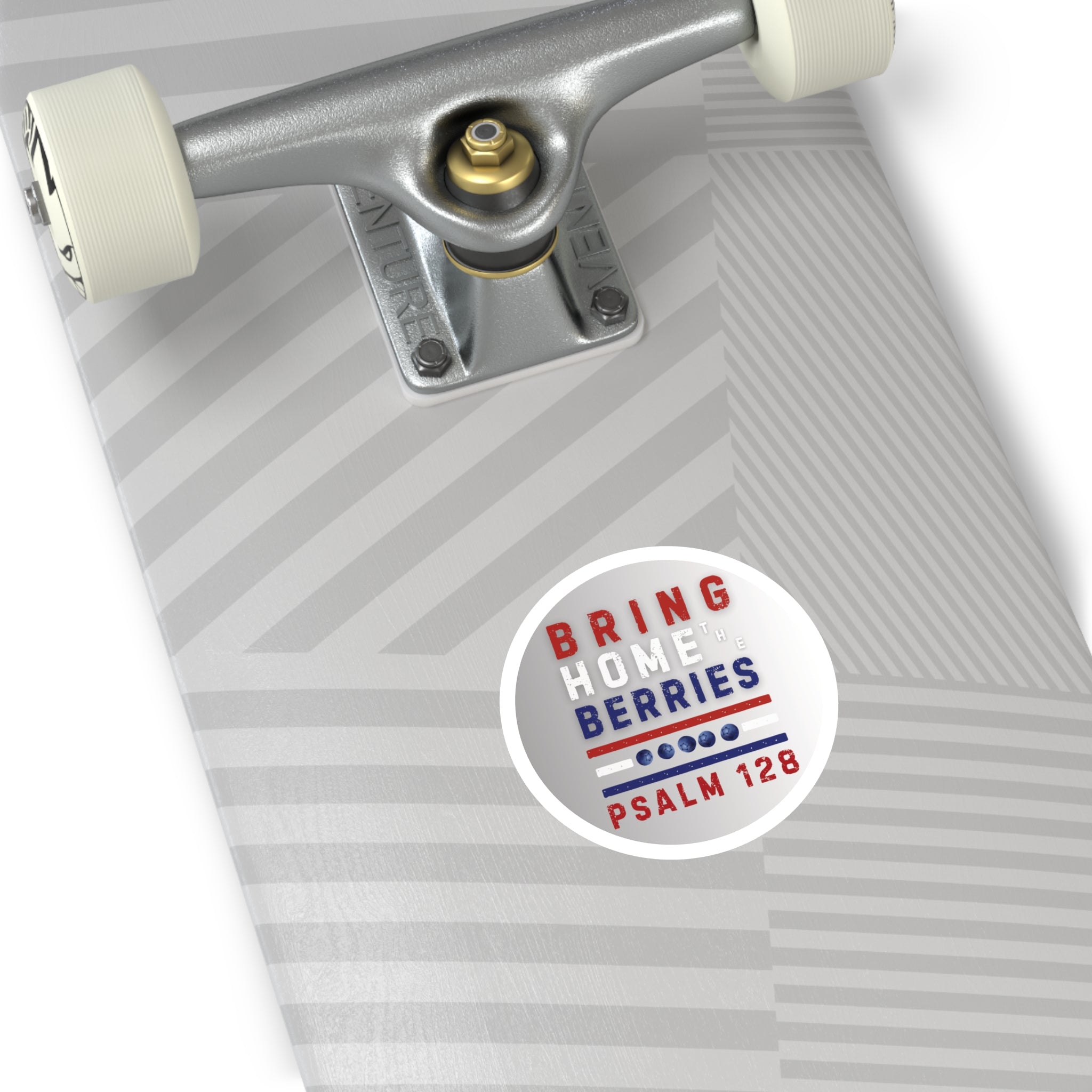 Round Sticker — BHtB PSLM 128 - RWB - FD GRAY WHT