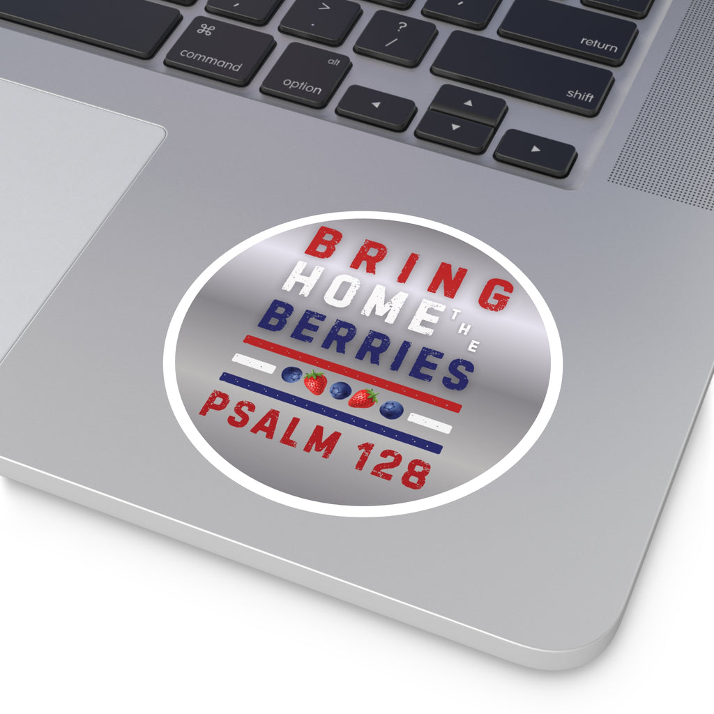 Round Sticker — BHtB PSLM 128 - RWB S&B - SLVR