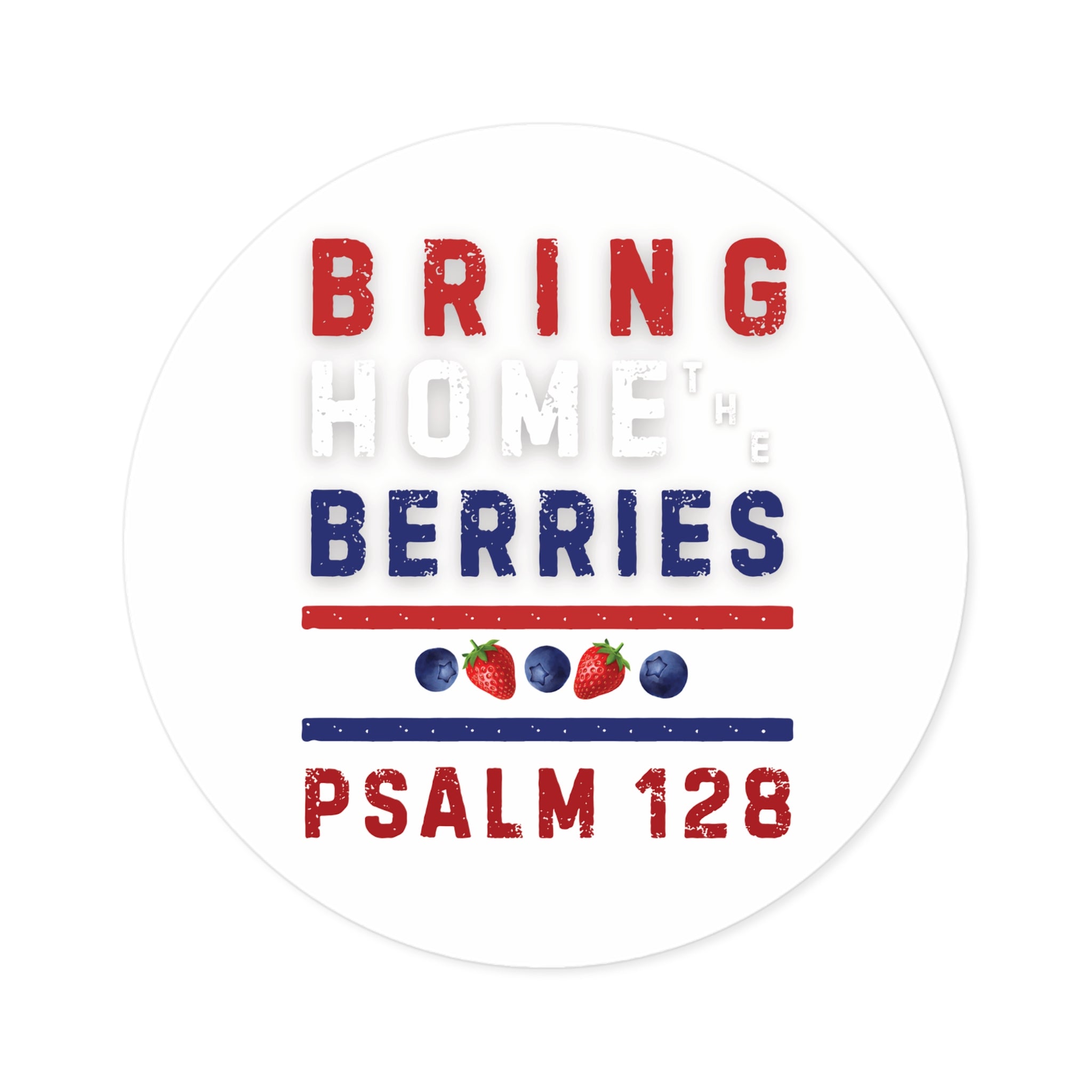 Round Sticker — BHtB PSLM 128 - RWB S&B - WHT