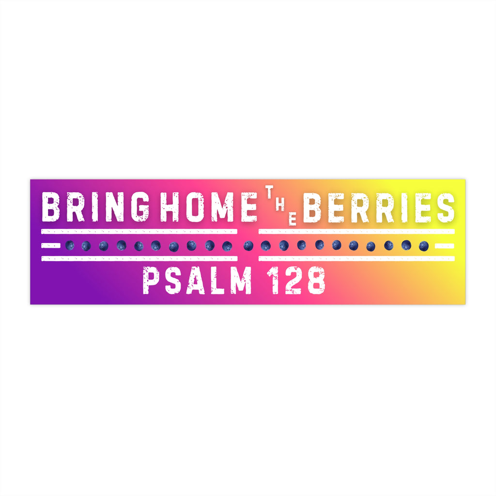 Bumper Sticker - BHtB PSLM 128 WHT w/ BB - PRPL YLLW FADE